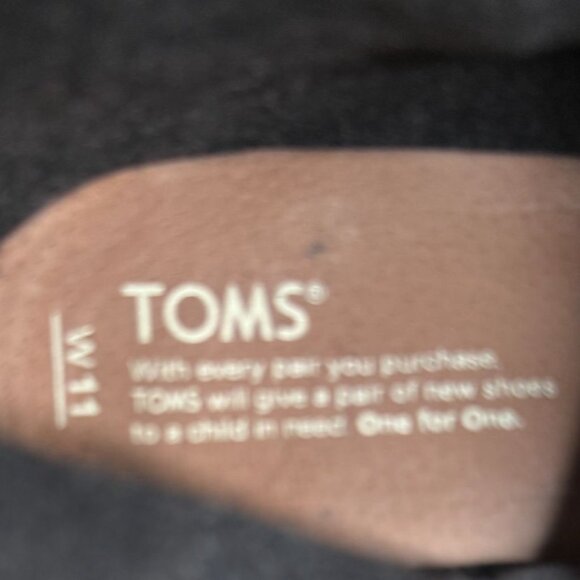 Toms Womens Gray Suede Wedge Booties Size 11 With Side Zipper Closure Winter - Picture 3 of 6